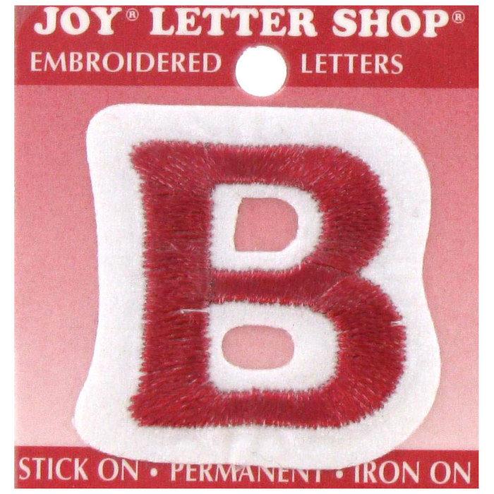 Red Letter IronOn Applique B 1 1/2" Hobby Lobby 195487
